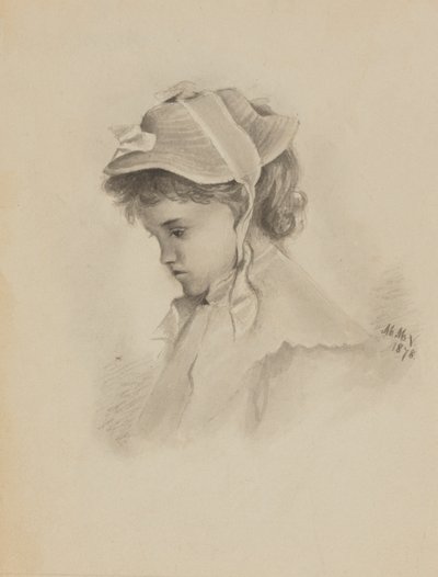 رأس طفل بلا عنوان ، 1878. بواسطة ماري فو والكوت