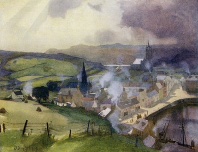 Tarbert ، Loch Fyne (لون ليثو) بواسطة ماري يونغ هانتر