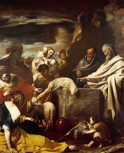 Sacrifice of Moses (oil on canvas) بواسطة ماسيمو ستانزيوني