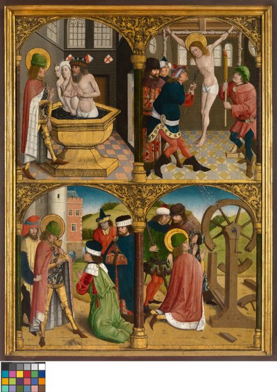 أسطورة القديس جورج ، 1500-10 (زيت على لوحة) بواسطة سيد بروج