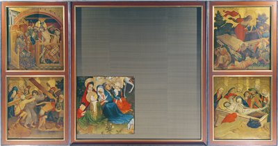 ال سانت توماس مذبح من كنيسة سانت جون ، هامبورغ ، بدأ في عام 1424 (درجة الحرارة والزيت على اللوحة) بواسطة سيد فرانك