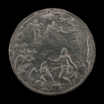 القديس يوحنا يؤلف رؤيا على بطمس ، 1570 بواسطة هانز جامنيتسر الثاني