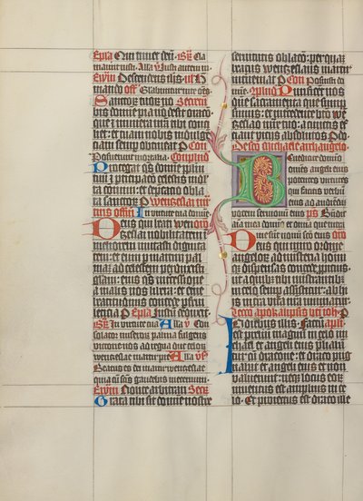 الحرف الأول من الحرف B المزخرف بواسطة المعلم مايكل