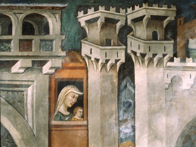 الدخول إلى القدس بواسطة ماجستير Trecentesco من مدرسة Sacro سبيكو