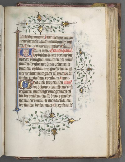 كتاب ساعات استخدام أوترخت: fol. 175 و ، نص ، ج. 1460-1465. بواسطة ماجستير في Gijsbrecht van Brederode