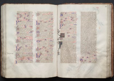 كتاب قداس جوتا: Fol. 106V ، نص ، ج. 1375. بواسطة سيد بوكيه