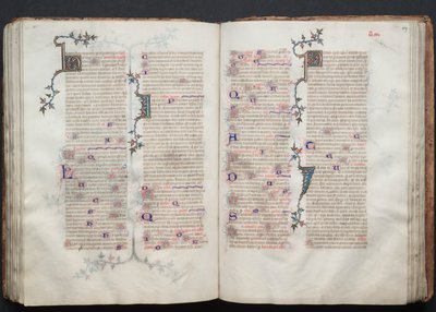 كتاب قداس جوتا: Fol. 108V ، نص ، ج. 1375. بواسطة سيد بوكيه