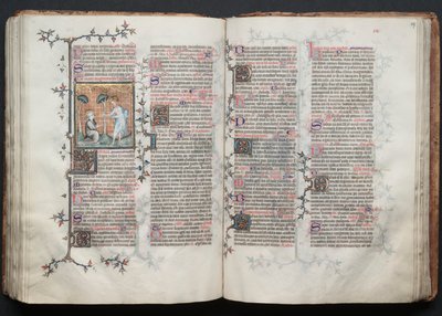 كتاب القداس جوتا: Fol. 117 و ، نص ، ج. 1375. بواسطة سيد بوكيه