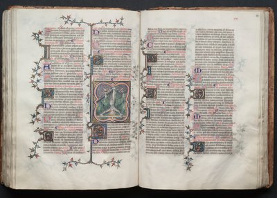 كتاب قداس جوتا: Fol. 117v ، القديس بطرس مقيد رأسًا على عقب للعبور ، ج. 1375. بواسطة سيد بوكيه