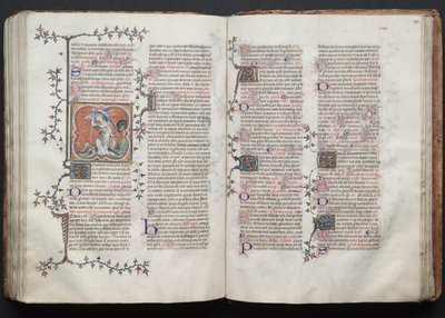 كتاب القداس جوتا: Fol. 125 و ، نص ، ج. 1375. بواسطة سيد بوكيه