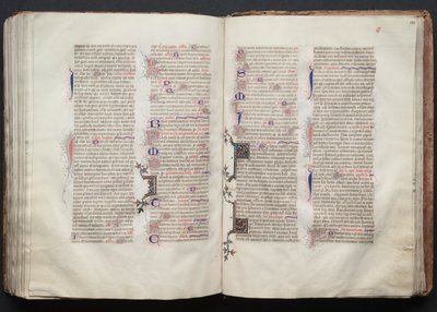 كتاب القداس جوتا: Fol. 131V ، نص ، ج. 1375. بواسطة سيد بوكيه