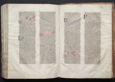 كتاب القداس جوتا: Fol. 150V ، نص ، ج. 1375. بواسطة سيد بوكيه