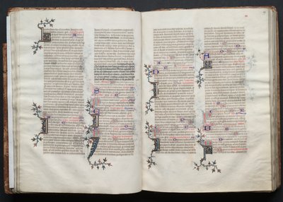 كتاب القداس جوتا: Fol. 28 ظ ، نص ، ج. 1375. بواسطة سيد بوكيه