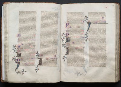 كتاب القداس جوتا: Fol. 38 ظ ، نص ، ج. 1375. بواسطة سيد بوكيه