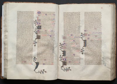 كتاب القداس جوتا: Fol. 40 و ، نص ، ج. 1375. بواسطة سيد بوكيه
