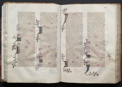 كتاب قداس جوتا: Fol. 41 و ، نص ، ج. 1375. بواسطة سيد بوكيه