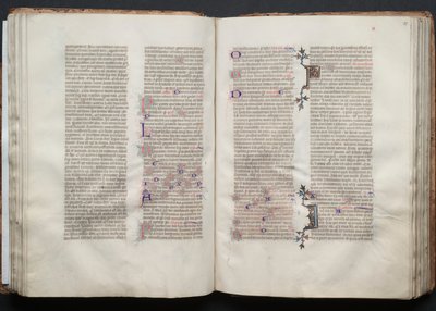 كتاب القداس جوتا: Fol. 49V ، نص ، ج. 1375. بواسطة سيد بوكيه