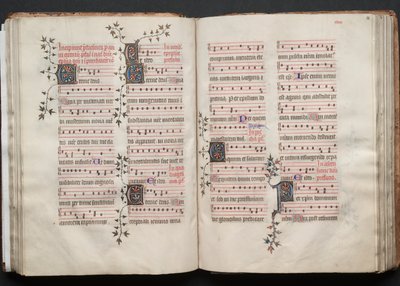 كتاب القداس جوتا: Fol. 58 و ، نص ، ج. 1375. بواسطة سيد بوكيه