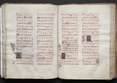 كتاب قداس جوتا: Fol. 62 و ، نص ، ج. 1375. بواسطة سيد بوكيه