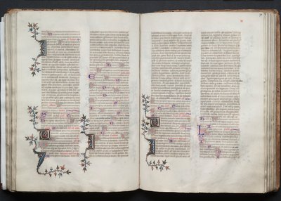 كتاب القداس جوتا: Fol. 70V ، نص ، ج. 1375. بواسطة سيد بوكيه