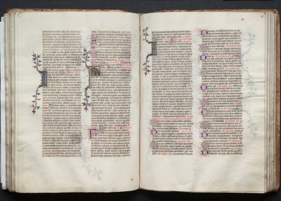 كتاب القداس جوتا: Fol. 72V ، نص ، ج. 1375. بواسطة سيد بوكيه