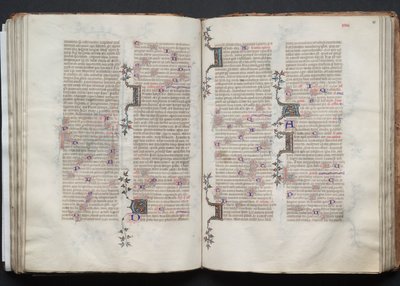 كتاب القداس جوتا: Fol. 79v ، نص ، ج. 1375. بواسطة سيد بوكيه