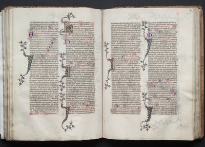 كتاب القداس جوتا: Fol. 81V ، نص ، ج. 1375. بواسطة سيد بوكيه
