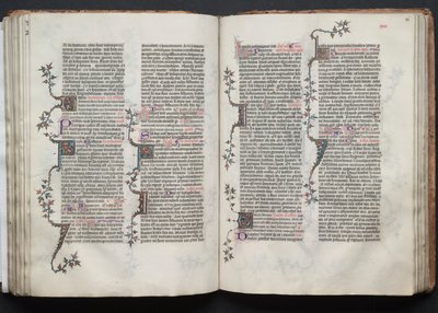 كتاب القداس جوتا: Fol. 85V ، نص ، ج. 1375. بواسطة سيد بوكيه