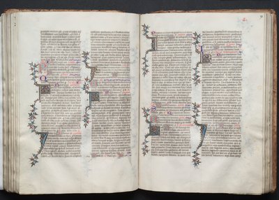 كتاب قداس جوتا: Fol. 92V ، نص ، ج. 1375. بواسطة سيد بوكيه