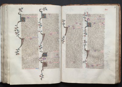 كتاب القداس جوتا: Fol. 98V ، نص ، ج. 1375. بواسطة سيد بوكيه