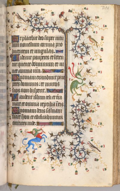 ساعات شارل النبيل ، ملك نافار 1361-1425: fol. 190 و ، نص ، ج. 1405. بواسطة ماجستير في الأحرف الأولى وشركاء بروكسل