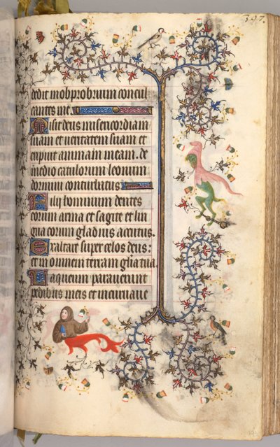 ساعات شارل النبيل ، ملك نافار 1361-1425: fol. 193 و ، نص ، ج. 1405. بواسطة ماجستير في الأحرف الأولى وشركاء بروكسل