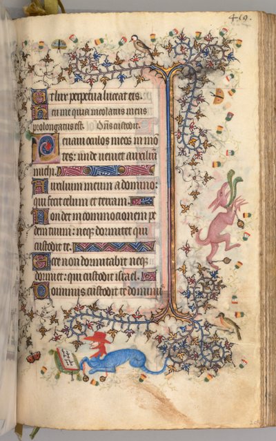 ساعات شارل النبيل ، ملك نافار 1361-1425: fol. 204 و ، نص ، ج. 1405. بواسطة ماجستير في الأحرف الأولى وشركاء بروكسل
