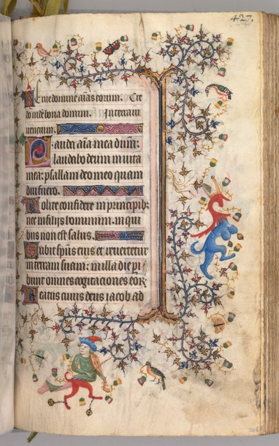 ساعات شارل النبيل ، ملك نافار 1361-1425: fol. 208 و ، نص ، ج. 1405. بواسطة ماجستير في الأحرف الأولى وشركاء بروكسل