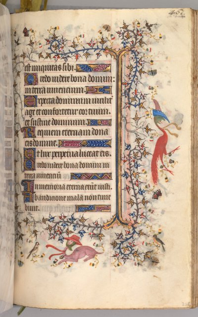 ساعات شارل النبيل ، ملك نافار 1361-1425: fol. 225 و ، نص ، ج. 1405. بواسطة ماجستير في الأحرف الأولى وشركاء بروكسل