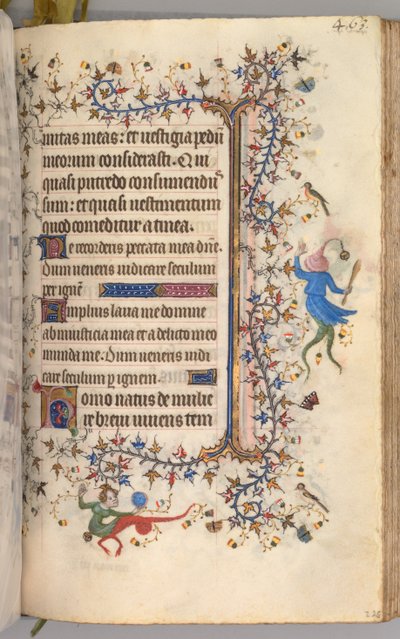 ساعات شارل النبيل ، ملك نافار 1361-1425: fol. 226 و ، نص ، ج. 1405. بواسطة ماجستير في الأحرف الأولى وشركاء بروكسل
