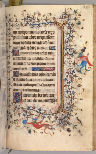 ساعات شارل النبيل ، ملك نافار 1361-1425: fol. 227 و ، نص ، ج. 1405. بواسطة ماجستير في الأحرف الأولى وشركاء بروكسل