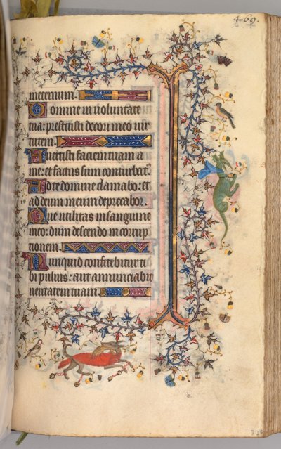 ساعات شارل النبيل ، ملك نافار 1361-1425: fol. 229 و ، نص ، ج. 1405. بواسطة ماجستير في الأحرف الأولى وشركاء بروكسل