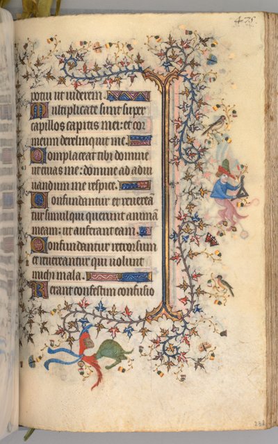 ساعات شارل النبيل ، ملك نافار 1361-1425: fol. 232 و ، نص ، ج. 1405. بواسطة ماجستير في الأحرف الأولى وشركاء بروكسل
