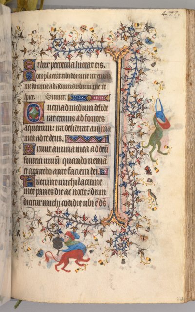 ساعات شارل النبيل ، ملك نافار 1361-1425: fol. 233 و ، نص ، ج. 1405. بواسطة ماجستير في الأحرف الأولى وشركاء بروكسل