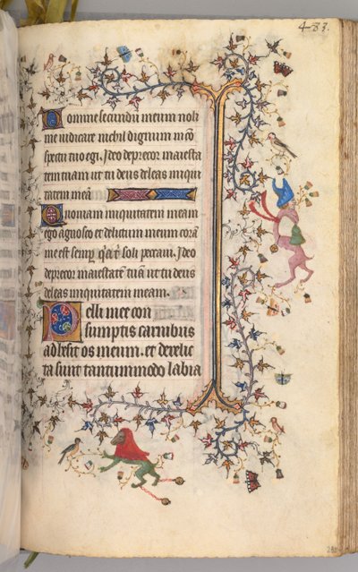ساعات شارل النبيل ، ملك نافار 1361-1425: fol. 236 و ، نص ، ج. 1405. بواسطة ماجستير في الأحرف الأولى وشركاء بروكسل