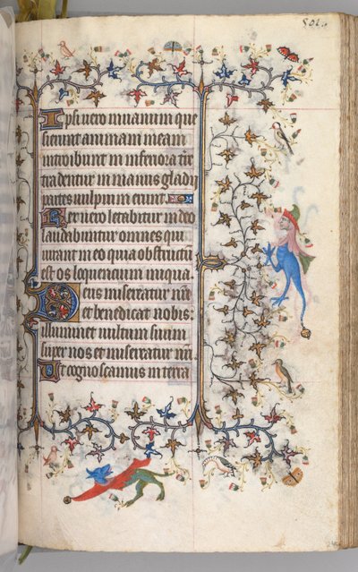 ساعات شارل النبيل ، ملك نافار 1361-1425: fol. 245 و ، نص ، ج. 1405. بواسطة ماجستير في الأحرف الأولى وشركاء بروكسل