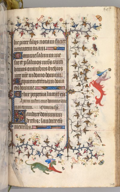 ساعات شارل النبيل ، ملك نافار 1361-1425: fol. 248 و ، نص ، ج. 1405. بواسطة ماجستير في الأحرف الأولى وشركاء بروكسل