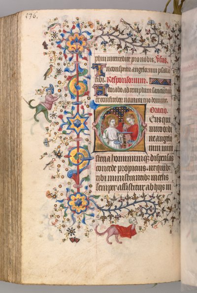 ساعات شارل النبيل ، ملك نافار 1361-1425: fol. 262v ، نص ، ج. 1405. بواسطة ماجستير في الأحرف الأولى وشركاء بروكسل