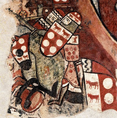 غزو مايوركا ، تفاصيل لوحة جدارية من قبل سيد غزو مايوركا بواسطة سيد غزو مايوركا