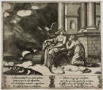 Proserpina تعطي النفس صندوق الجمال بواسطة سيد الموت