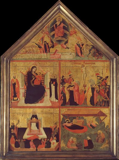الحكم الأخير ، العذراء والطفل مع الأسقف والقديس الشهيد القديس بطرس ... ، كاليفورنيا. 1325. بواسطة ماجستير في التماثيل الدومينيكية