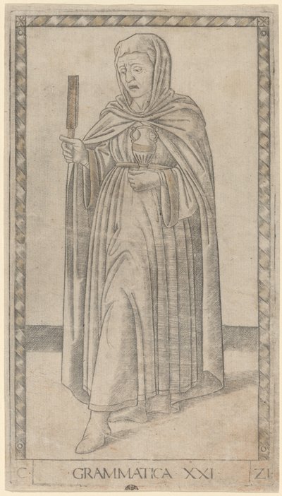 النحو (القواعد) بواسطة Master of the E Series Tarocchi