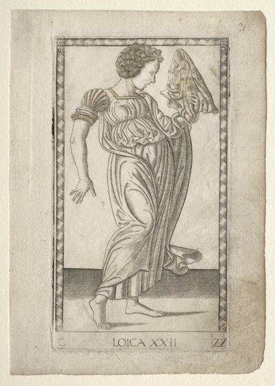 المنطق (من Tarocchi ، السلسلة C: Liberal Arts ، رقم 22) بواسطة ماجستير في سلسلة E Tarocchi