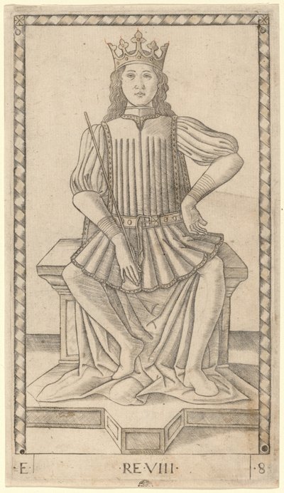 إعادة (الملك) بواسطة Master of the E Series Tarocchi